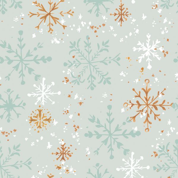 Snowflakes in Sage