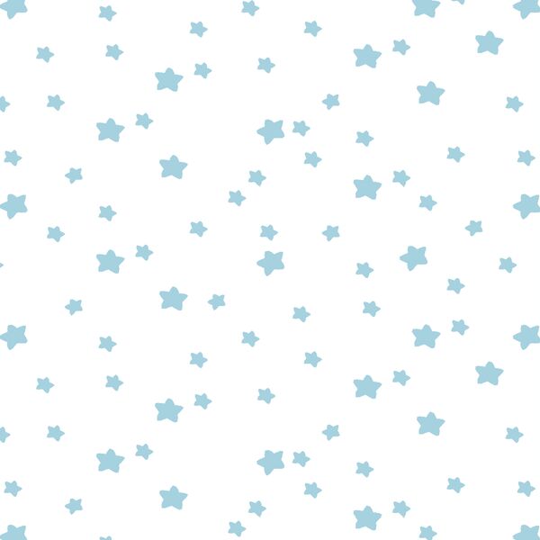 Star Light in Robins Egg on White
