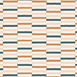 Wide Checker Stripe in Sunset