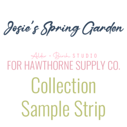 Josie's Spring Garden Sample Strip
