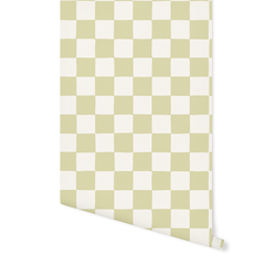 Wobbly Gingham in Light Green