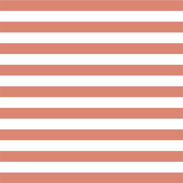 Horizontal Candy Stripe in Desert Rose