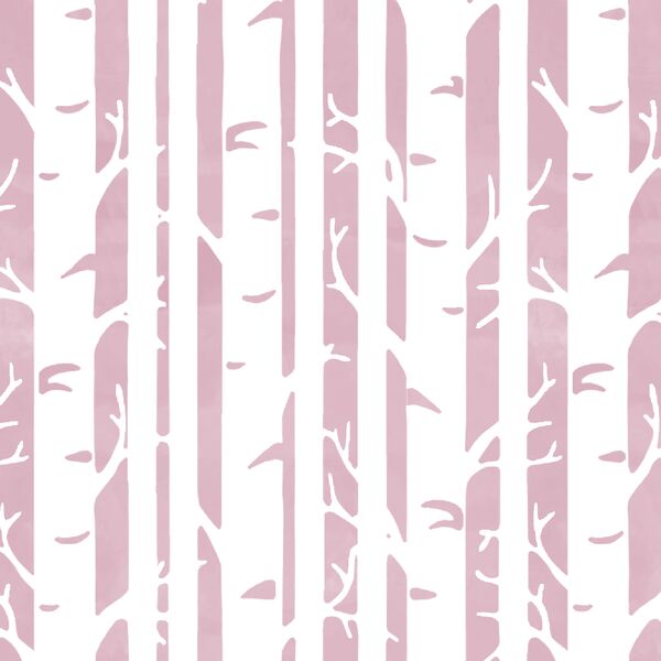 Birches in Carnation