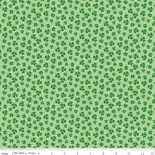 Shamrocks in Light Green