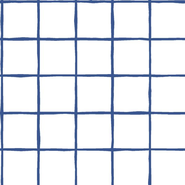 Windowpane in Blue Jay on White