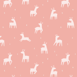 Prancing Deer in Rose
