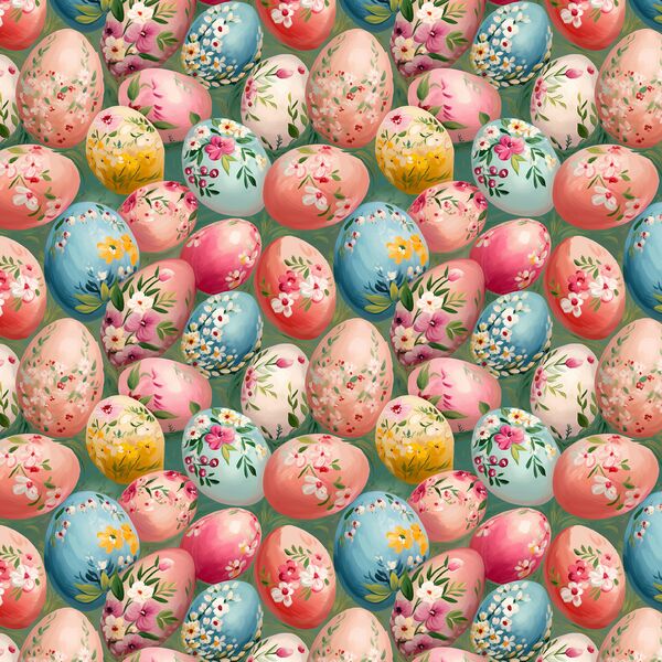 Painted Eggs in Jardin