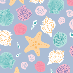 Shells by the Shore in Rainbow