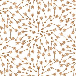 Arrows in Ginger on White