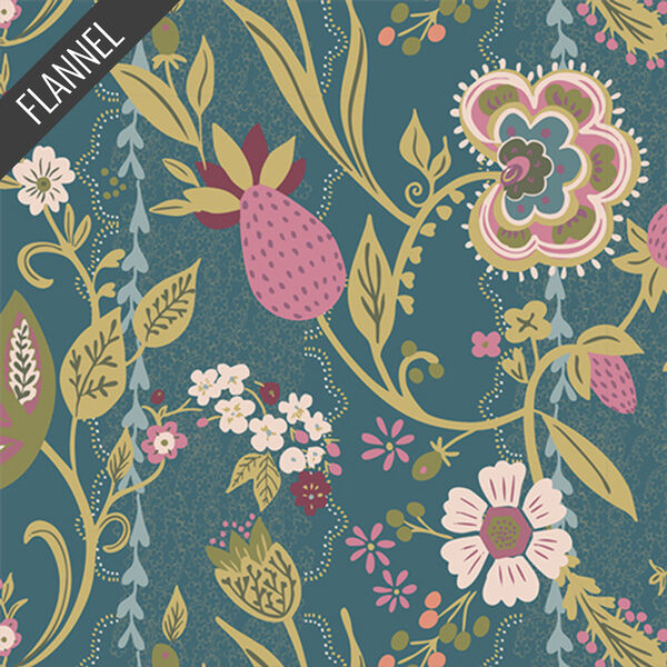 Global Charm Flannel in Tapis