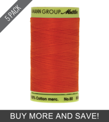 Paprika (9248-0450) - Silk Finish Cotton 60wt - 875 Yards (5 Pack)