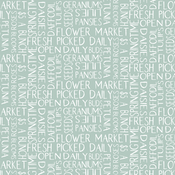 Garden Text in Fresh Rain