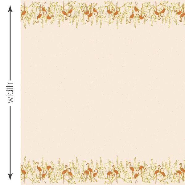 Avifauna Double Border in Tangerine