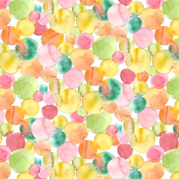Watercolor Dots in Tropical