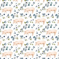 Little Garden Pigs in White