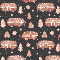 Gingerbread Campers in Onyx