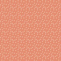 Peach Polka Dots in Coral
