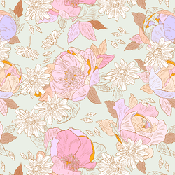Dream Floral in Soft Sage