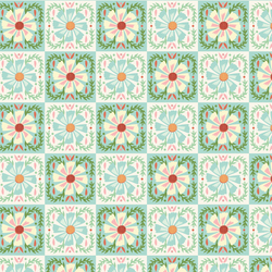 Quilted Florals in Garden