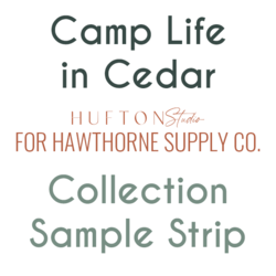 Camp Life in Cedar Sample Strip