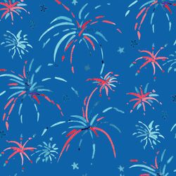 Large Fireworks in True Blue