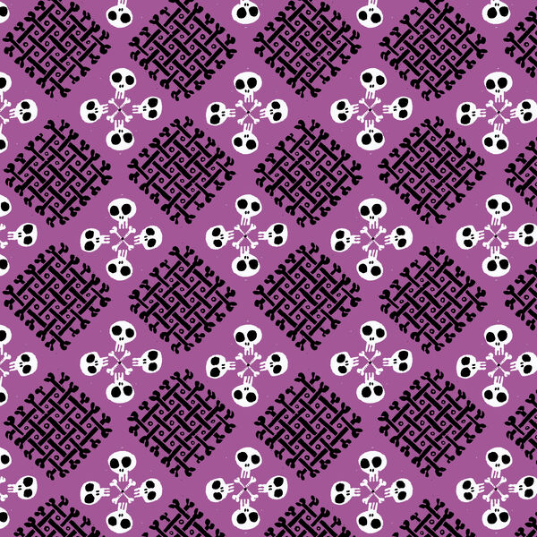 Checker Bone in Purple