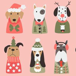 Large Holiday Pups in Candy Pink