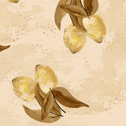 Large Vintage Lemons in Plaster