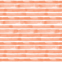 Watercolor Stripe in Summer Peach