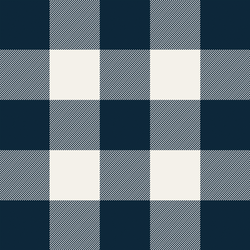 Thick Plaid in Navy Blue