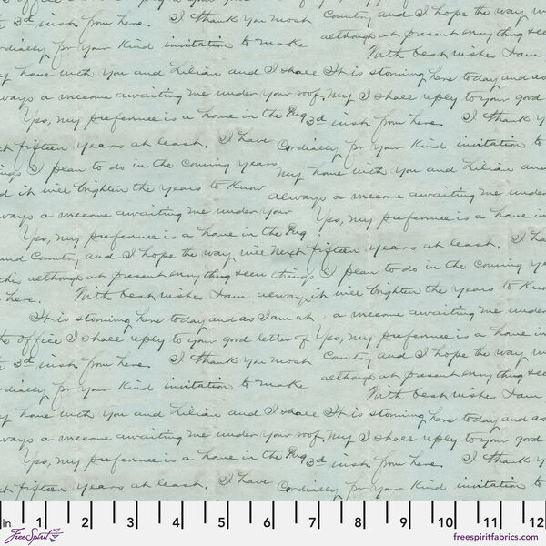 Script in Blue
