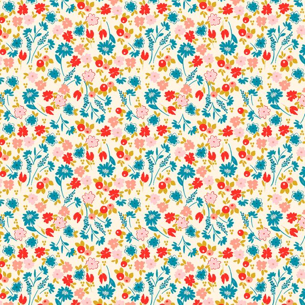 Vintage Floral in Lush