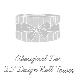 Aboriginal Dot 2.5" Strip Junior Rolls (3-pack)