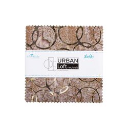 Urban Loft Neutrals Batiks 5" Square Pack