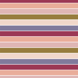 Rainbow Stripe in Rosie