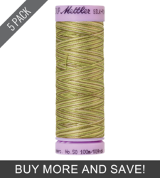 Green Tea (9075-9820) - Silk Finish Cotton Multi 50wt - 109 Yards (5 Pack)