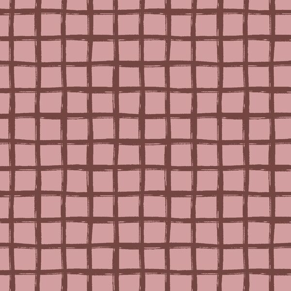 Painted Check in Vintage Rose