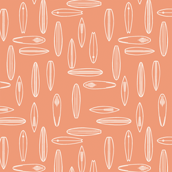 Summer Surfing in Peach
