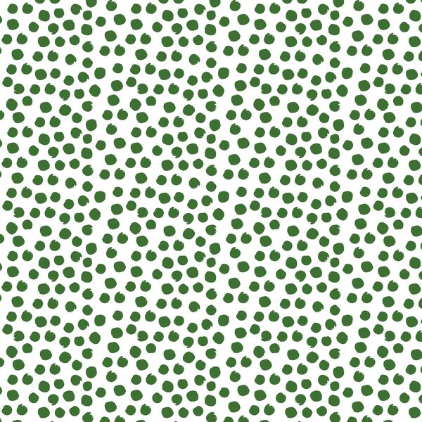 Painted Dot in Green Apple on White