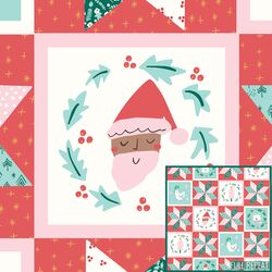 Large Holiday Patchwork in Candy Cane
