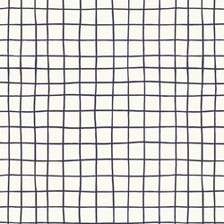 Pool Grid in Maritime Navy on Cream