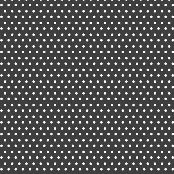 Polka Dots in White on Onyx