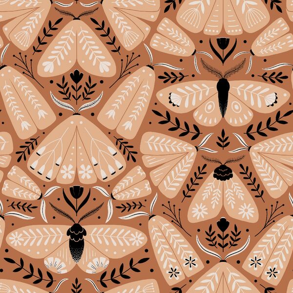 Folk Moths in Clay