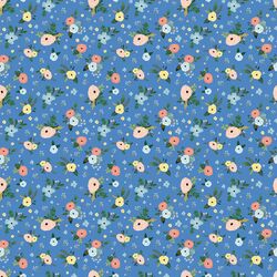 Harbour Florals in Bright Blue