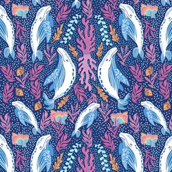 A Whale Dream in Blue Depths