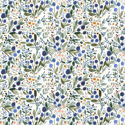 Little Blueberries in White