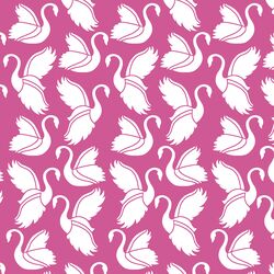 Swan Silhouette in Petunia