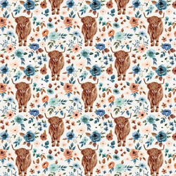 Little Highland Cow in Royal Ivory