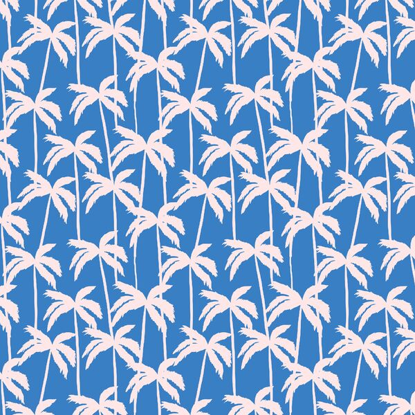 Palms in Ocean Blue