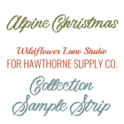Alpine Christmas Sample Strip